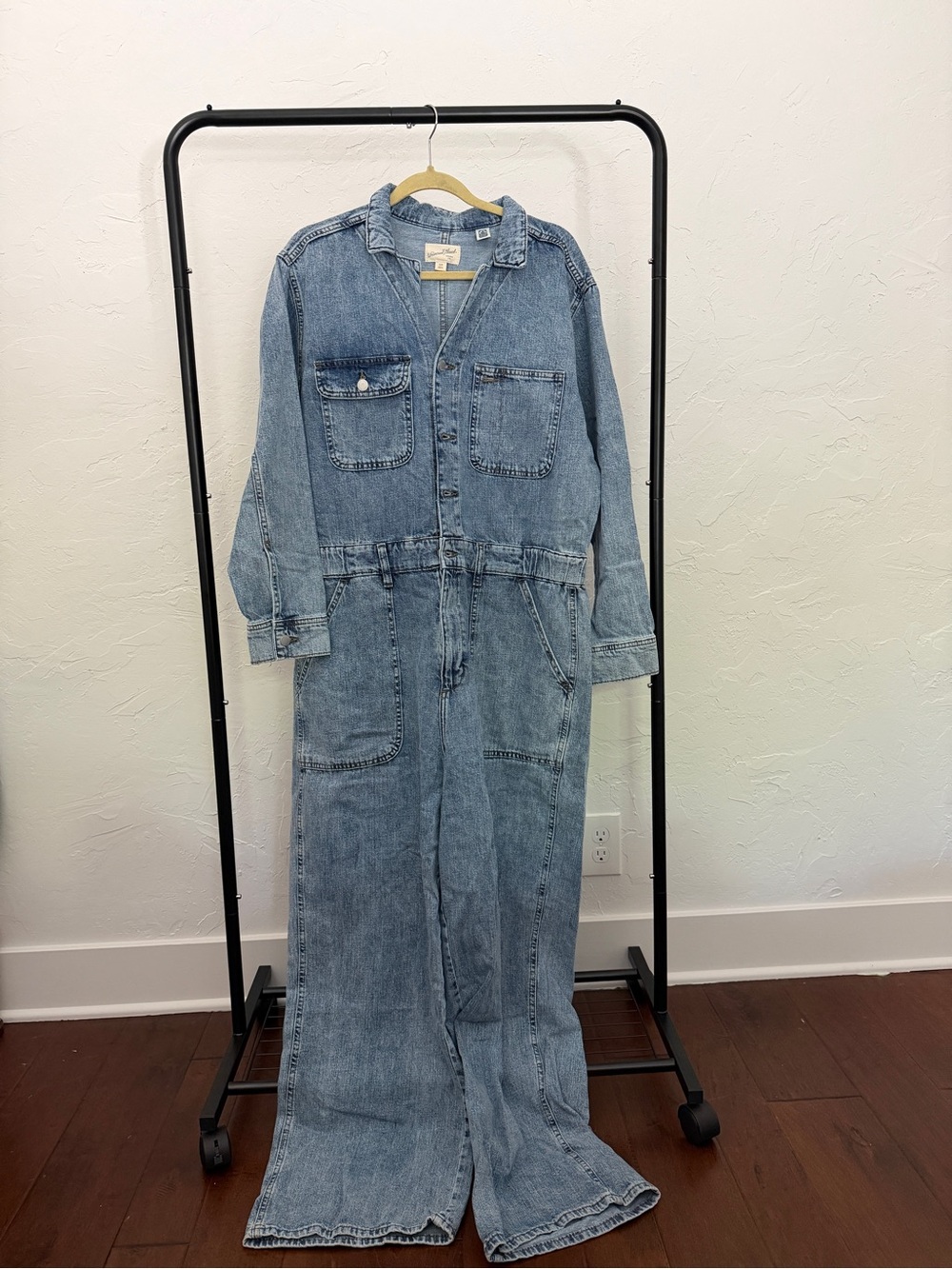 Universal Thread Denim Jumpsuit Coverall - Light Blue